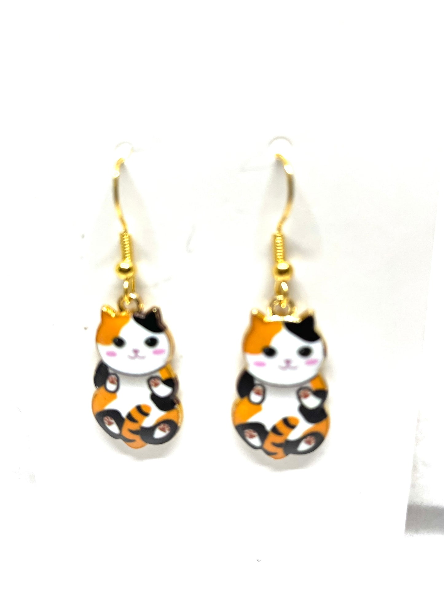 Chonky Cat Earrings, Calico Cat Earrings, Black and White Cat Earrings, Gray Cat Earrings, Tuxedo Cat Earrings, Cat Jewelry, Cat Mom