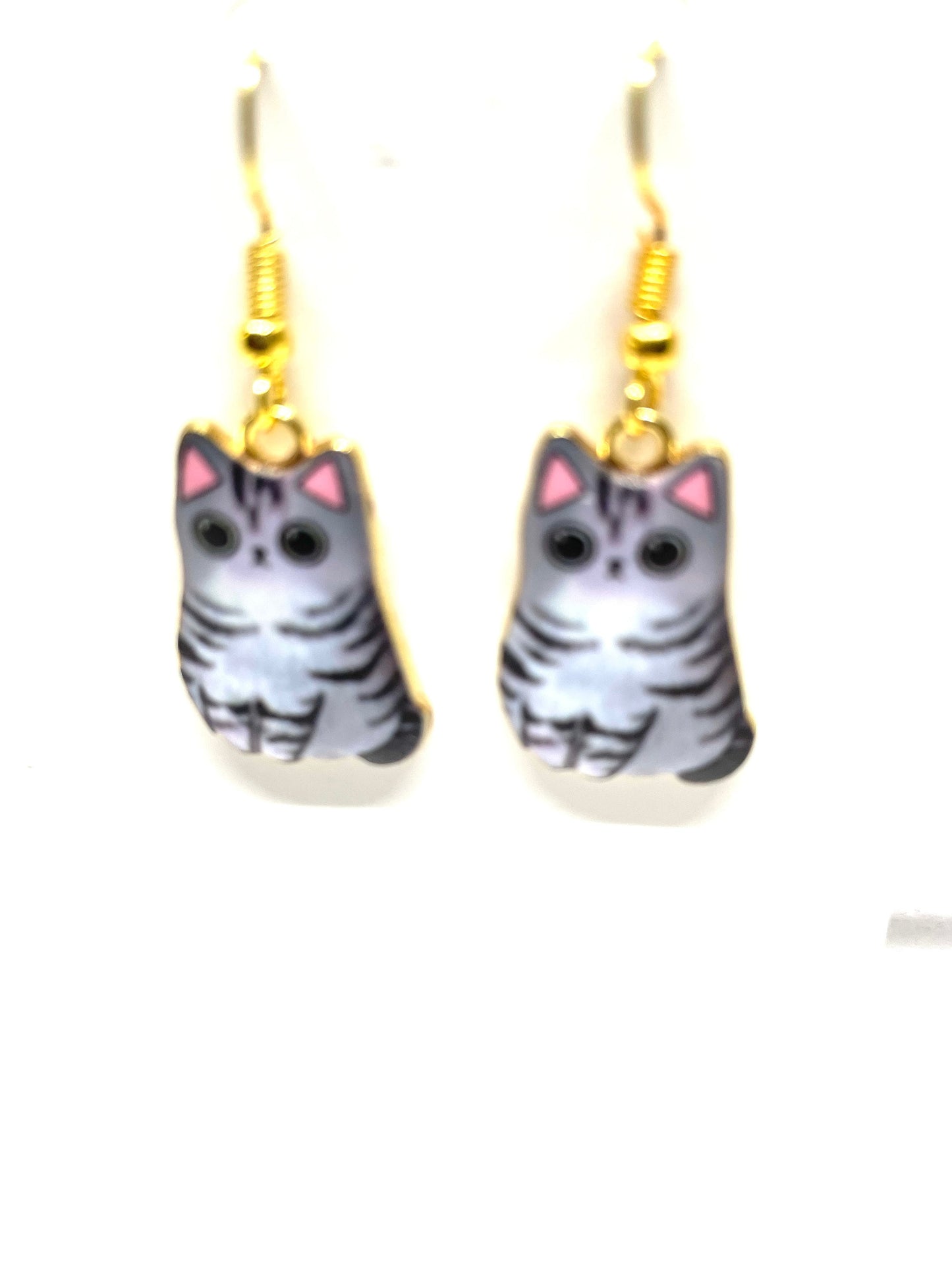 Cute Fluffy Cat Earrings, Cast Earrings, Himalayan Earrings, Calico Earrings, Tabby Earrings, Cat Jewelry, Cat Lady Jewelry, Cat Mom Jewelry