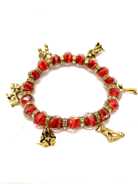 Dog Charm Bracelet, Basset Hound Bracelet, Poodle Bracelet, Scotty Dog Bracelet, Labrador Bracelet, Dog Lovers Charm Bracelet Jewelry