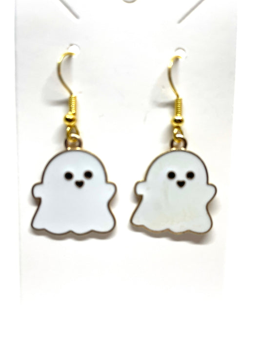 Ghost Halloween Earrings, Cute Ghost Earrings, Halloween Earrings, Halloween Ghost Earrings, Halloween Jewelry, Ghost Jewelry