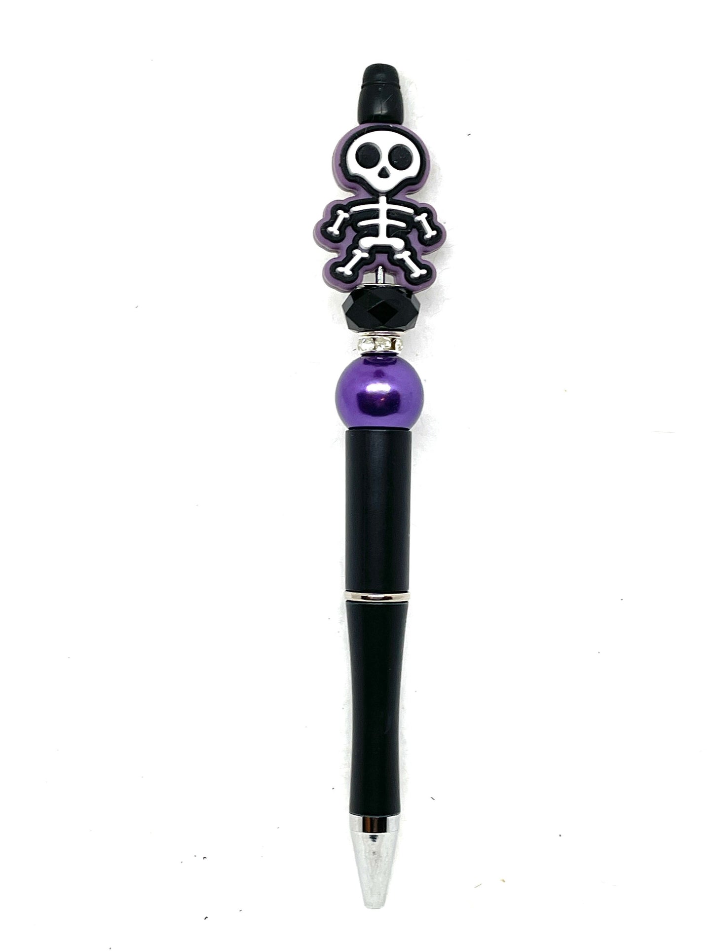 Beaded Halloween Pens, Beaded Skeleton Pens, Beaded Pens, Halloween Pens, Beaded Skeleton Pens, Skeleton Pens, Colorful Beaded Pens