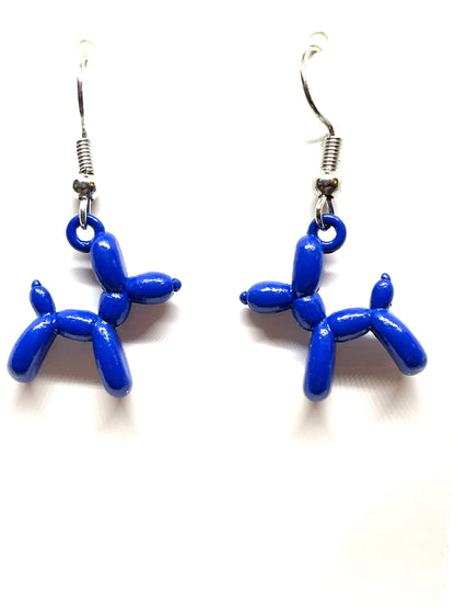 Balloon Animal Dog Earrings, Multiple Colors Dog Earrings, Dog Lovers Earrings, Fun Dog Earrings, Dog Mom Earrings,