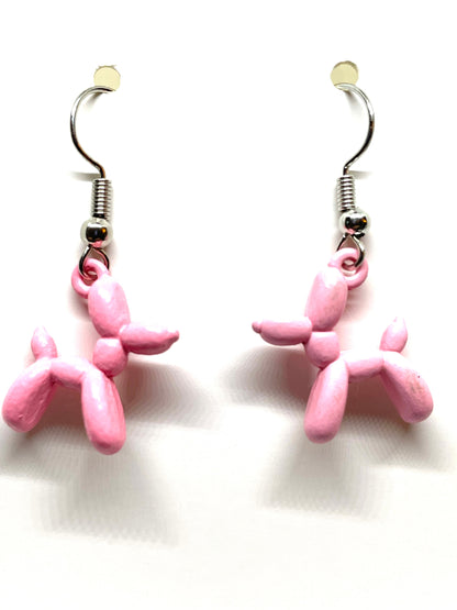 Balloon Animal Dog Earrings, Multiple Colors Dog Earrings, Dog Lovers Earrings, Fun Dog Earrings, Dog Mom Earrings,