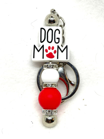 Beaded Dog Keychain, Dog Lover's Beaded Keychain, Decorative Dog Keychain, Corgi Keychain, Dachshund Keychain, Dog Mom Keychain