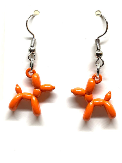 Balloon Animal Dog Earrings, Multiple Colored dog Earrings, Dog Lover's Earrings, Dog Earrings, Dog Mom Earrings, Balloon Dog Earrings