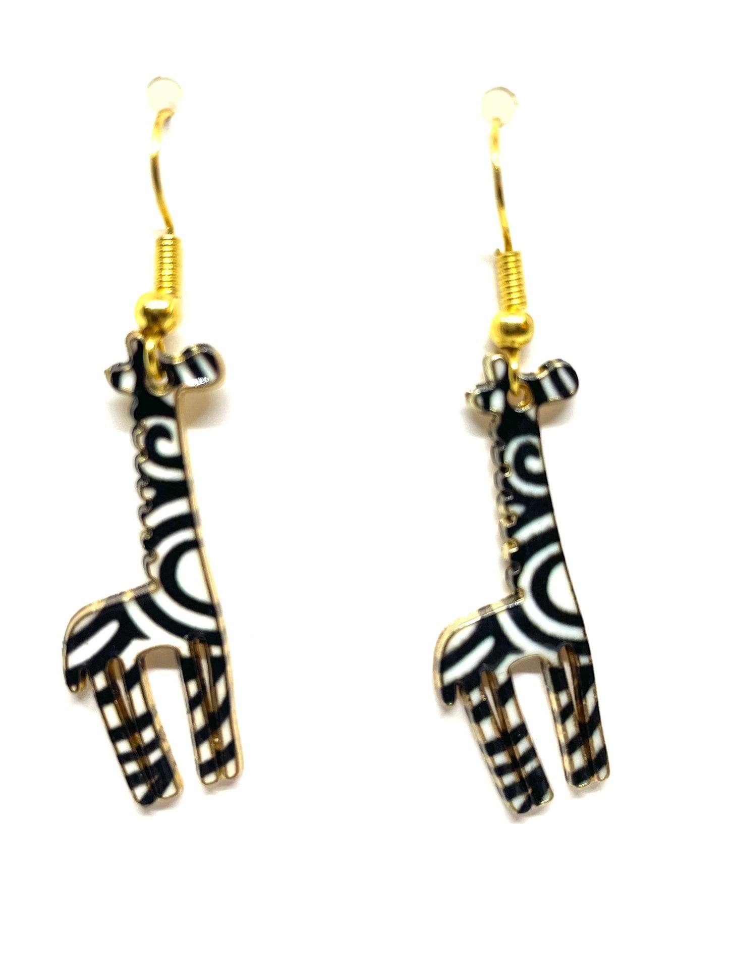 Giraffe Earrings, Stylish Giraffe Earrings, Colorful Giraffe Earrings, Giraffe Jewelry, Wildlife Themed Jewelry, Gift for Her, Christmas